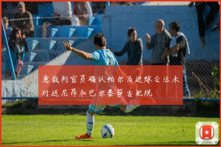 意裁判官员确认帕尔马进球合法未对迈尼昂和巴尔泰萨吉犯规